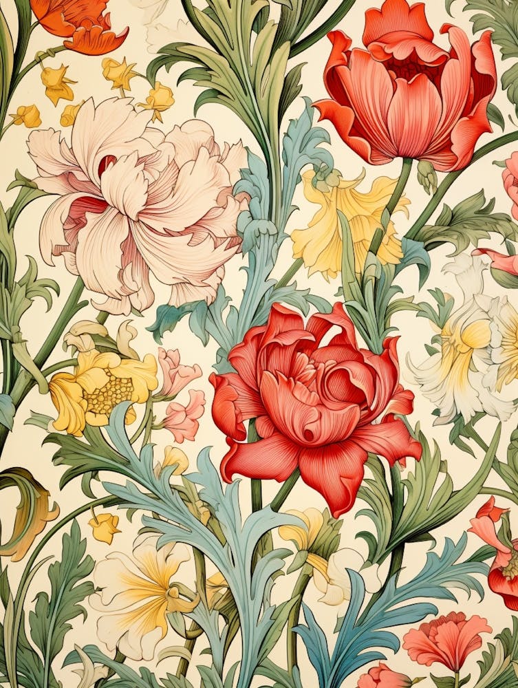 Victorian Floral Wallpaper 11