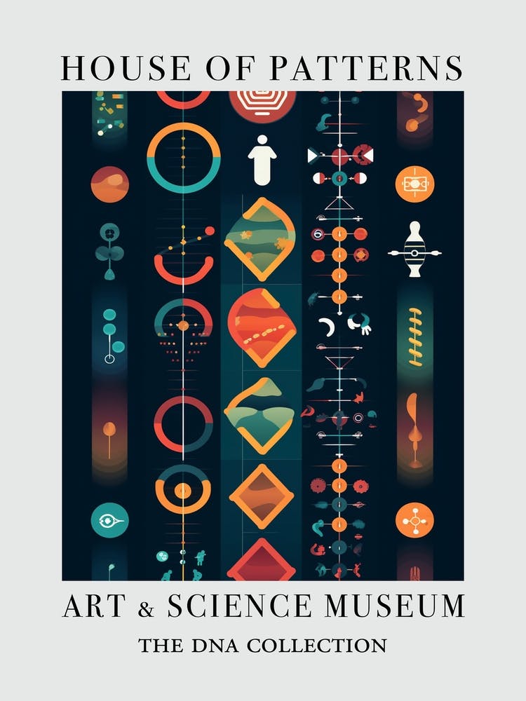 Dna Art Abstract Illustration 5 House Of Patterns