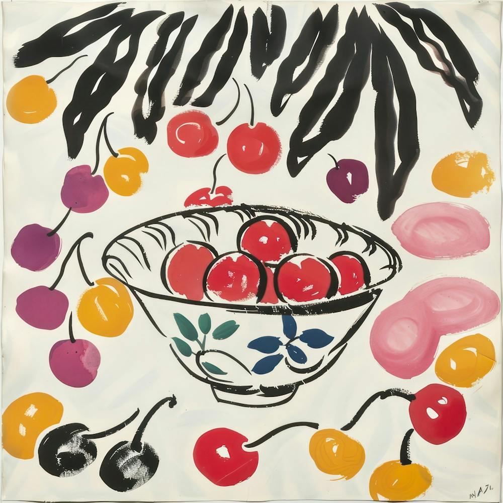 Cherries Matisse Style 13