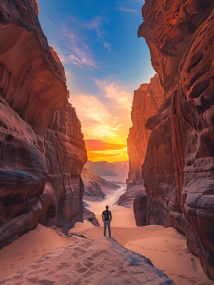 Sunset In Wadi Rum
