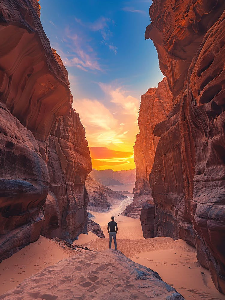 Sunset In Wadi Rum