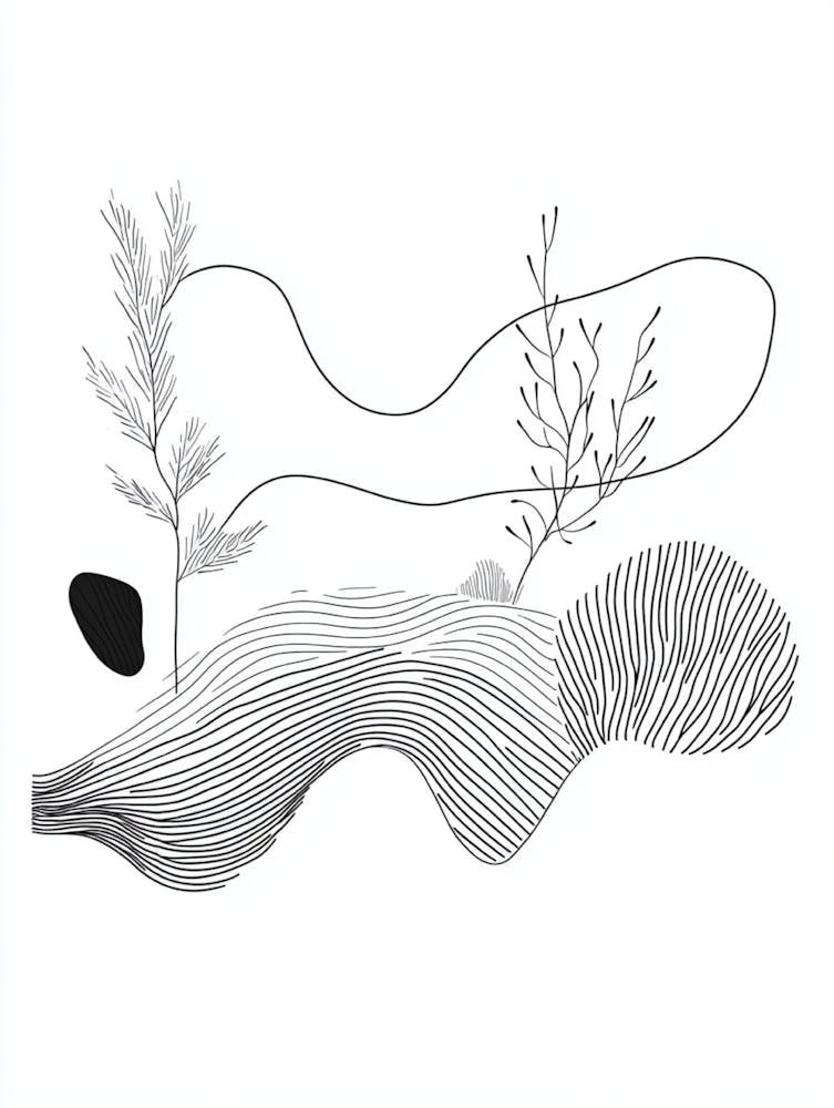 Landschaftszeichnung