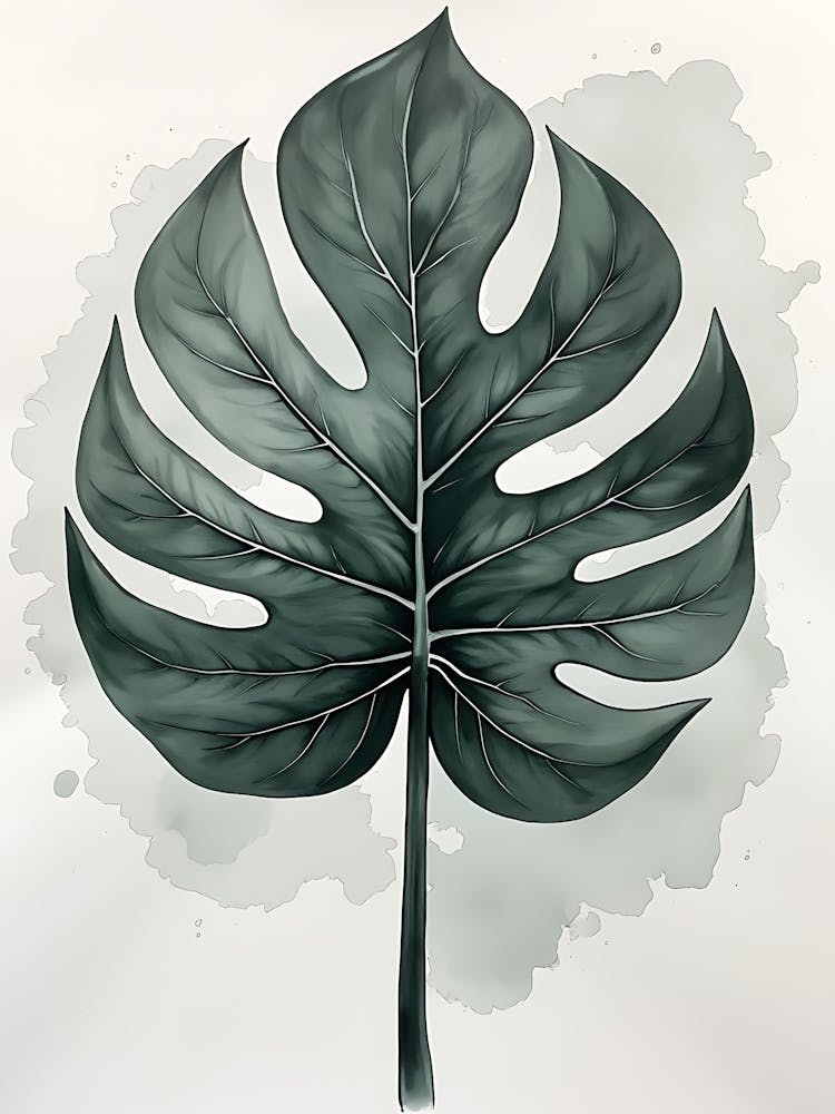 Delicate Stems In Peach-Infused Fog