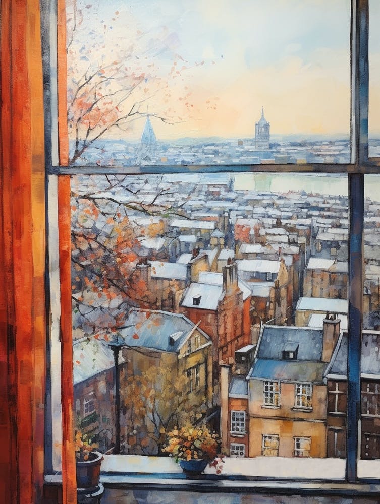 Paysage Urbain Hivernal Liverpool United Kingdom