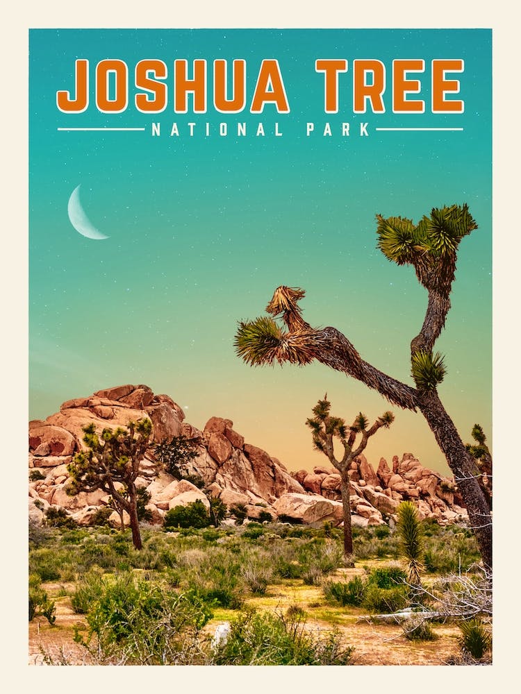 Joshua Tree Travel Poster