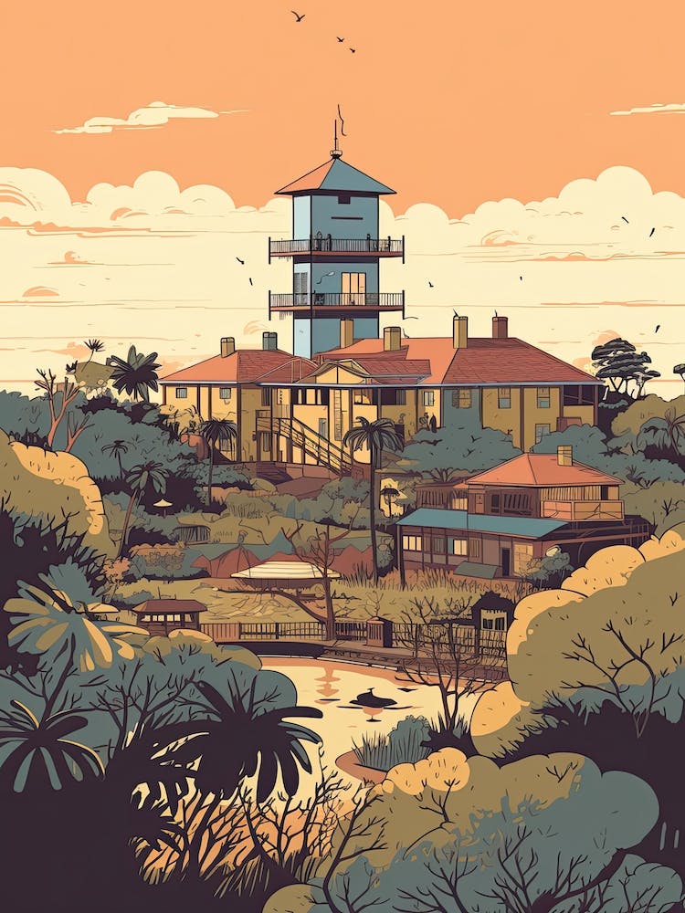 Nairobi Kenya Travel Illustration 4