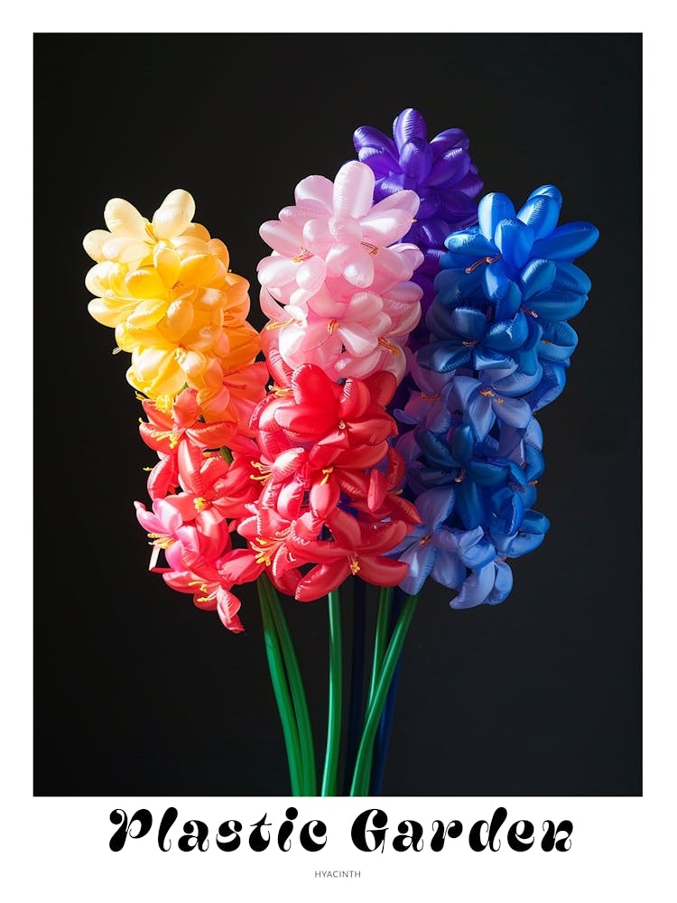 Bright Inflatable Flowers Poster Hyacinth 2