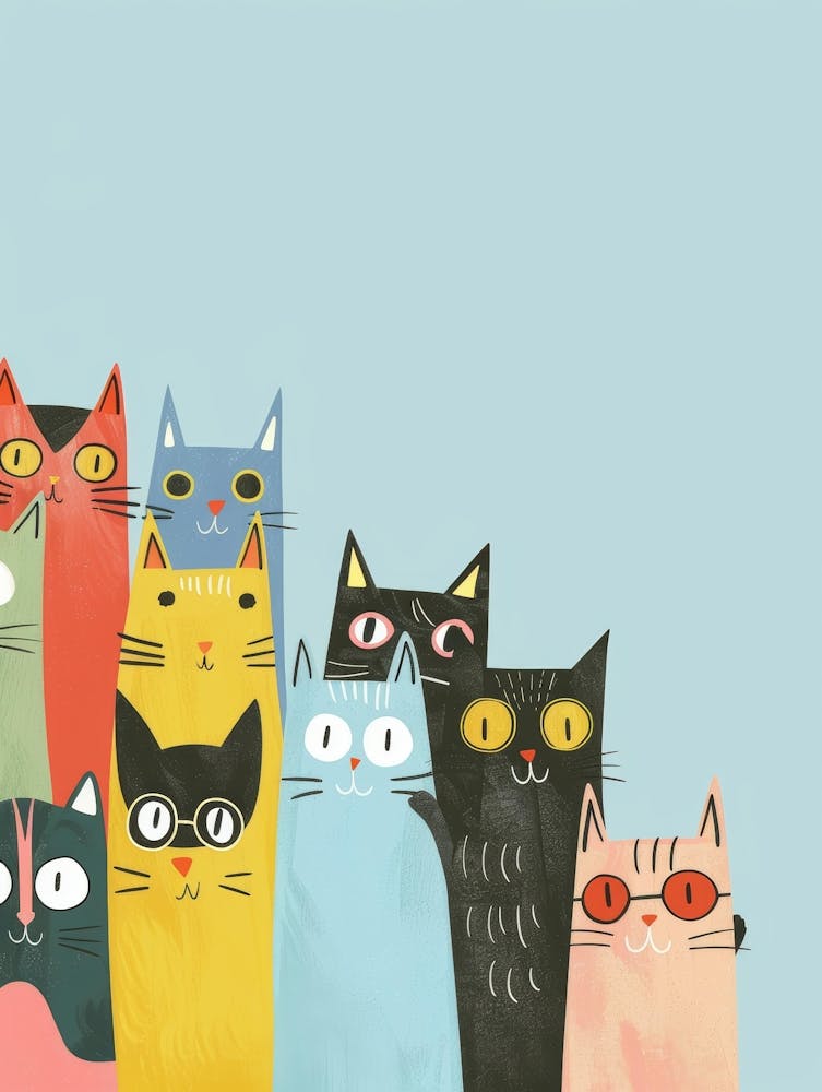 Group Of Cats 5