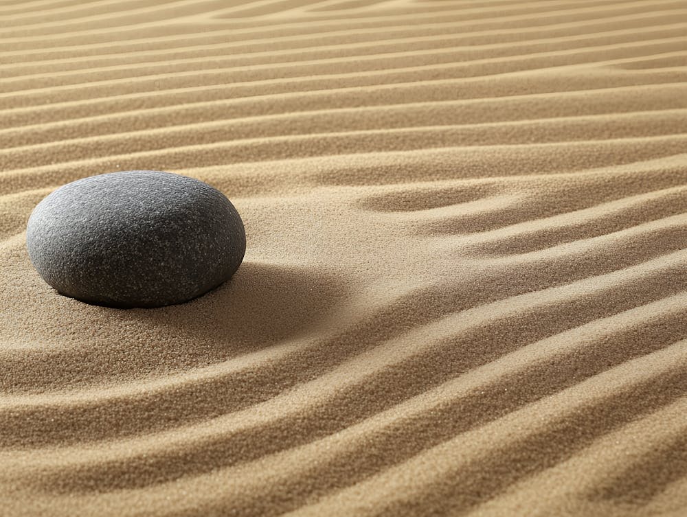 Zen Stone In Sand
