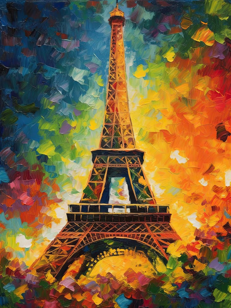 Tour Eiffel Paris France Style Monet 15