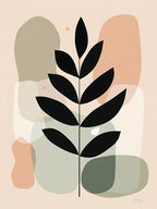 Muted Botanical Harmony in Pastel Tones