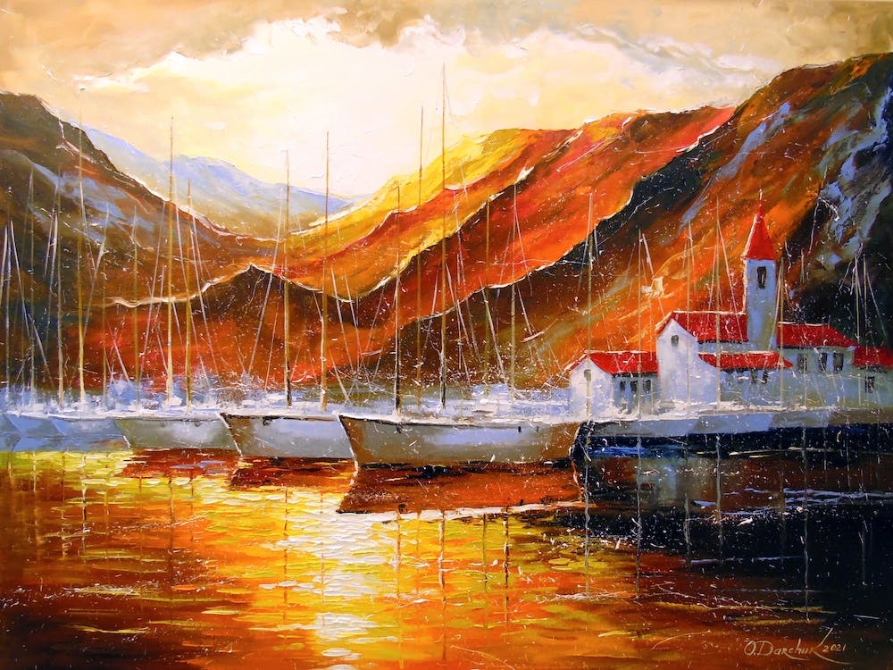 Yachts in the mountains