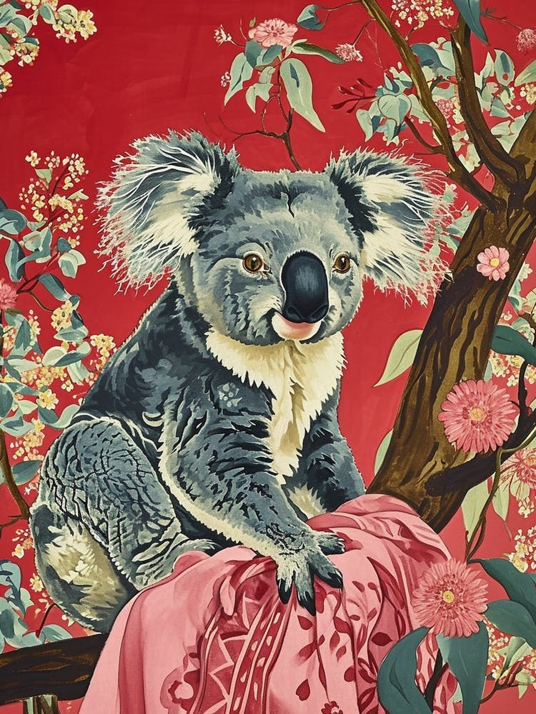 Floral Animal Painting Koala 4