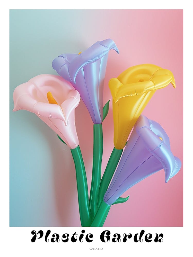 Dreamy Inflatable Flowers Poster Calla Lily 2