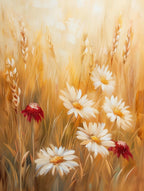 Daisies In A Wheat Field