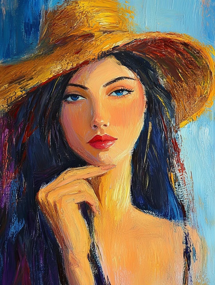 Woman In A Hat 3