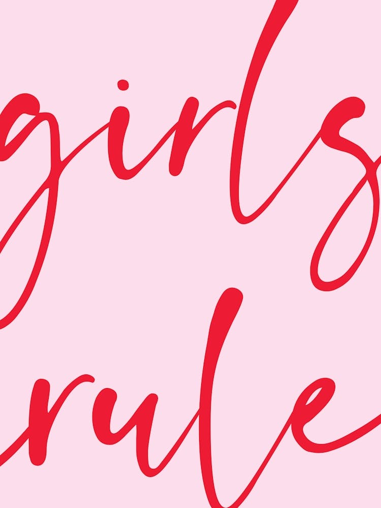 Girls Rule - Pink & Red