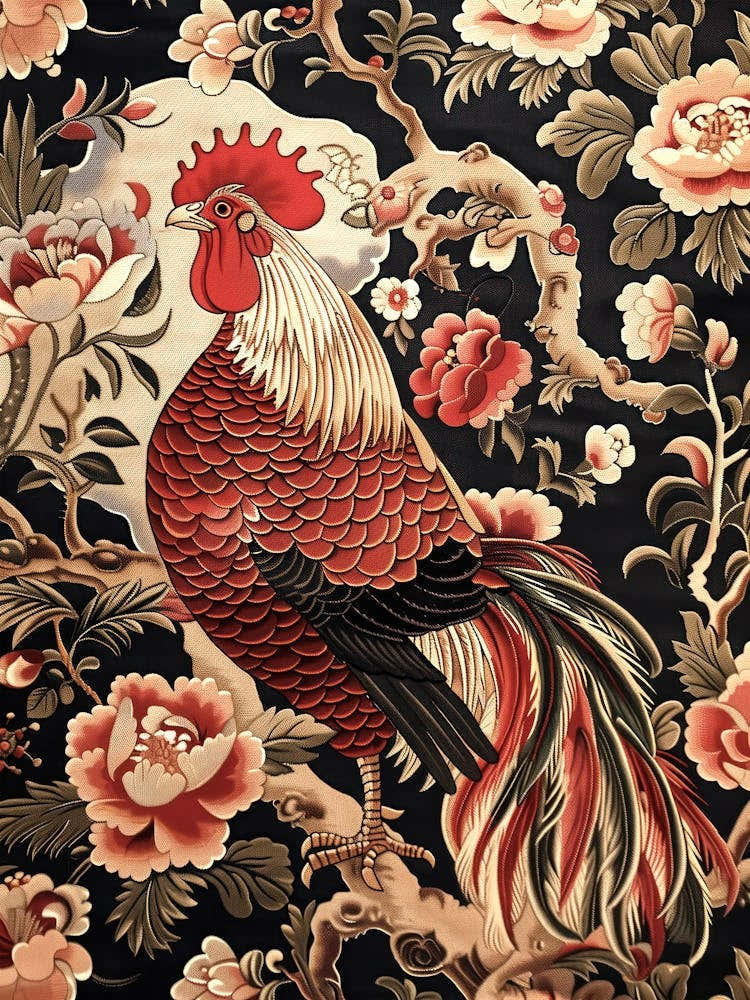 Chinese Lunar Year Of The Rooster 1 Full William Morris Style