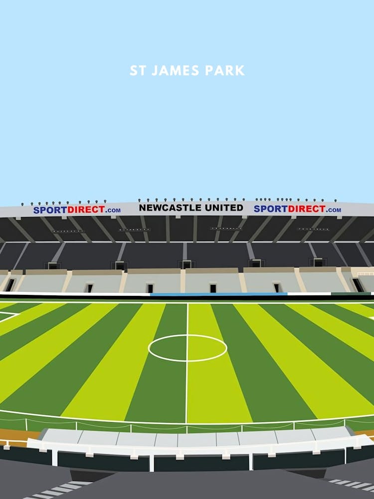 St James Park Newcastle United Print