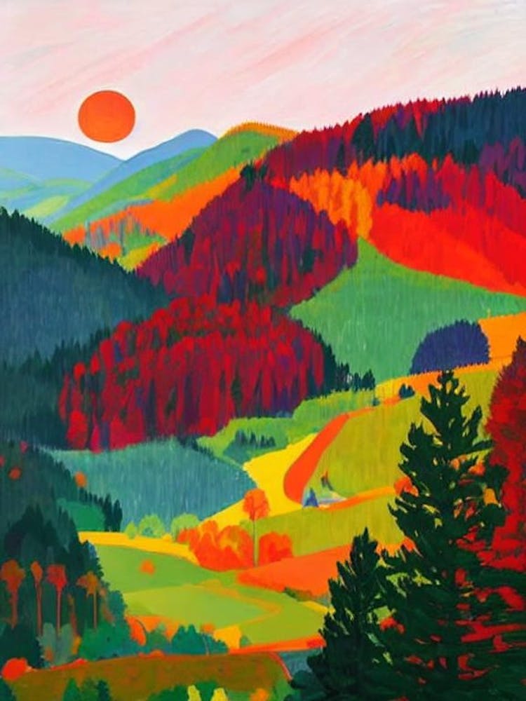 Bohemian Switzerland National Park Czech Republic Abstract Colourful