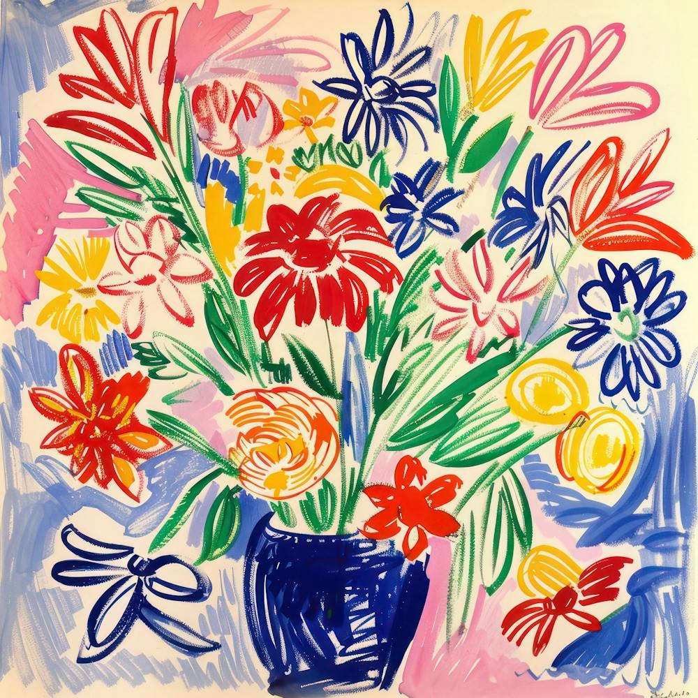 Floral Painting Matisse Style 4