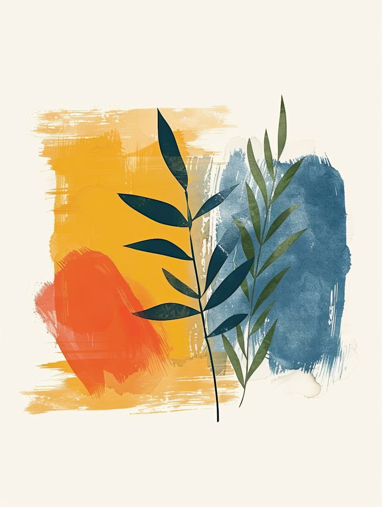 Geometric Rhapsody Mid Century Style