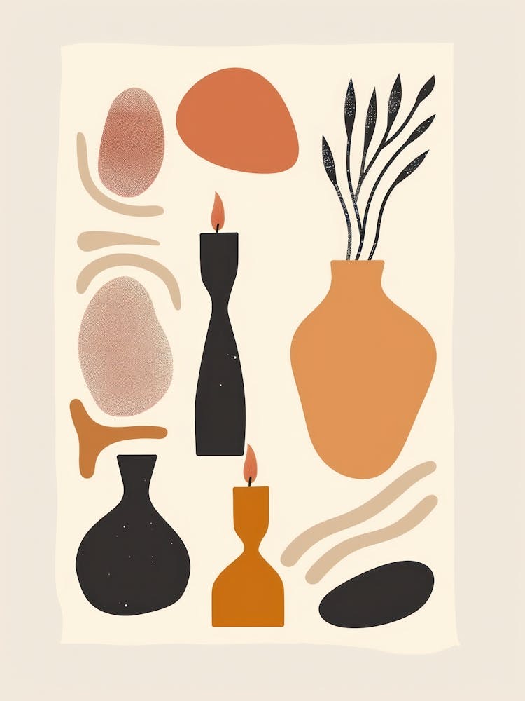 Cute Objects Abstract Illustration 24