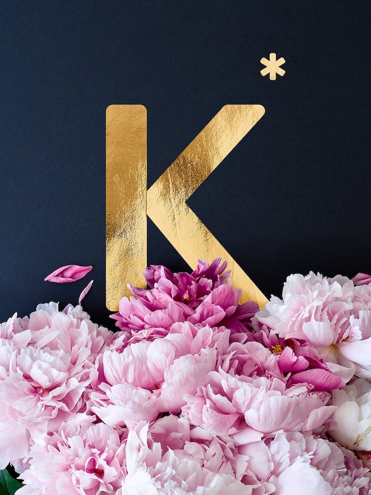 Flower Alphabet K