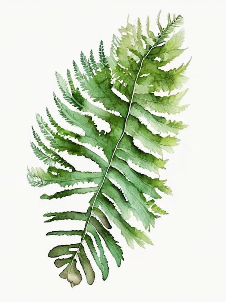 Lady Fern Watercolour