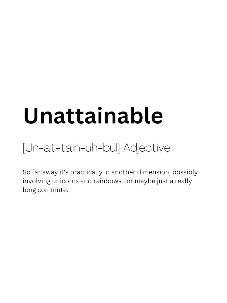 Unattainable Definition Meaning