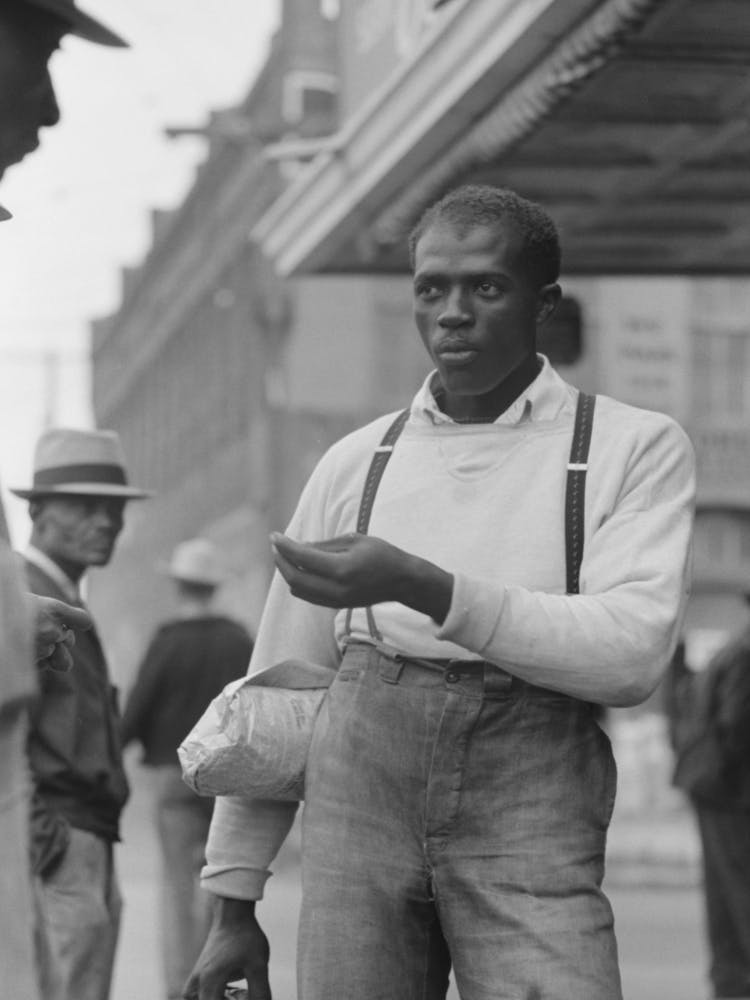 In Town, Market Square, Waco, Texas By Russell Lee