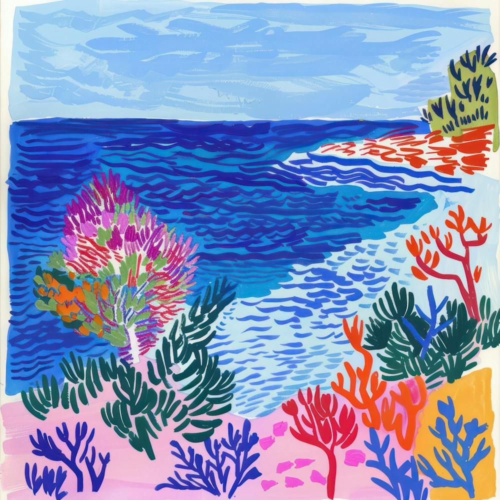 Seascape Dream Matisse Style 2