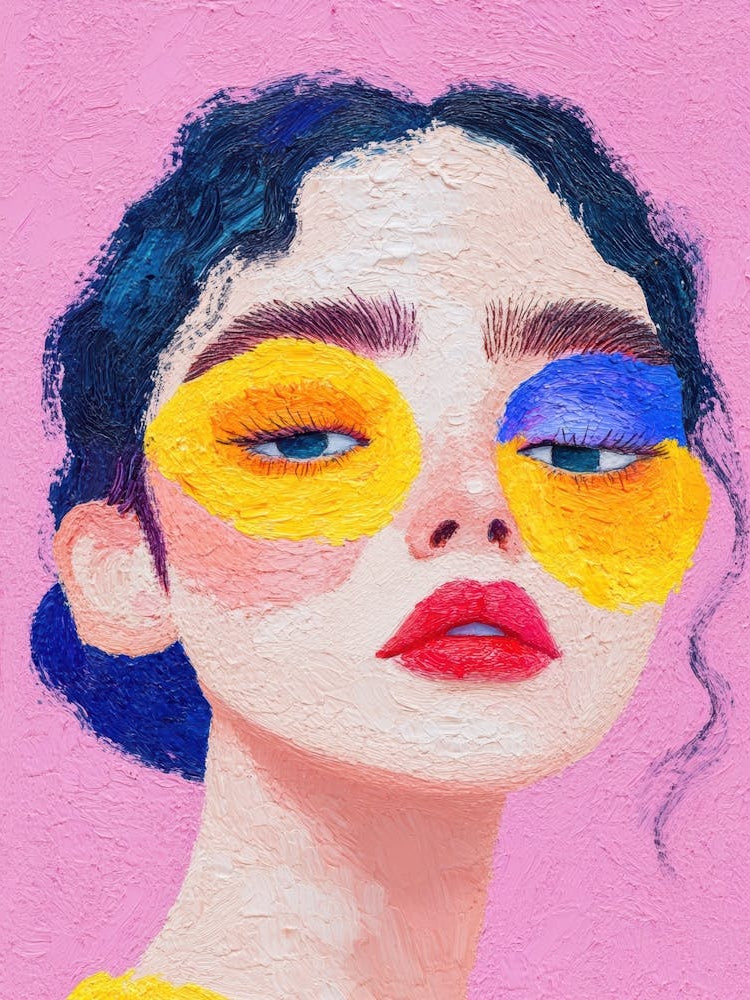Girl With Colorful Eyes