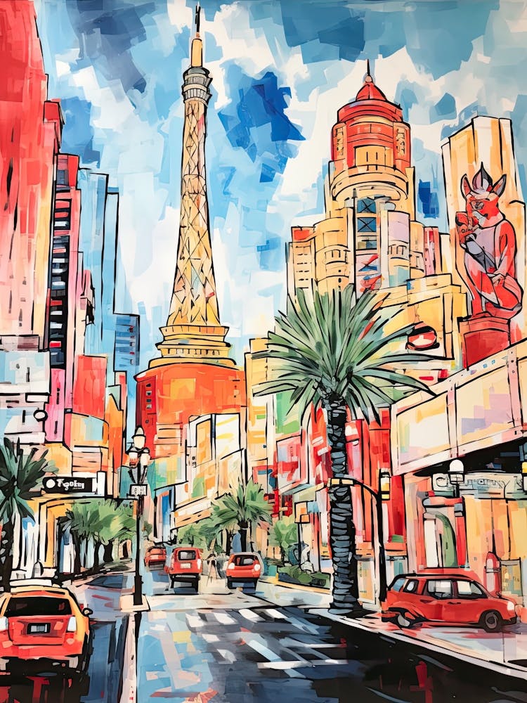 The Cosmopolitan Of Las Vegas   Las Vegas, Nevada   Resort Storybook Illustration 2