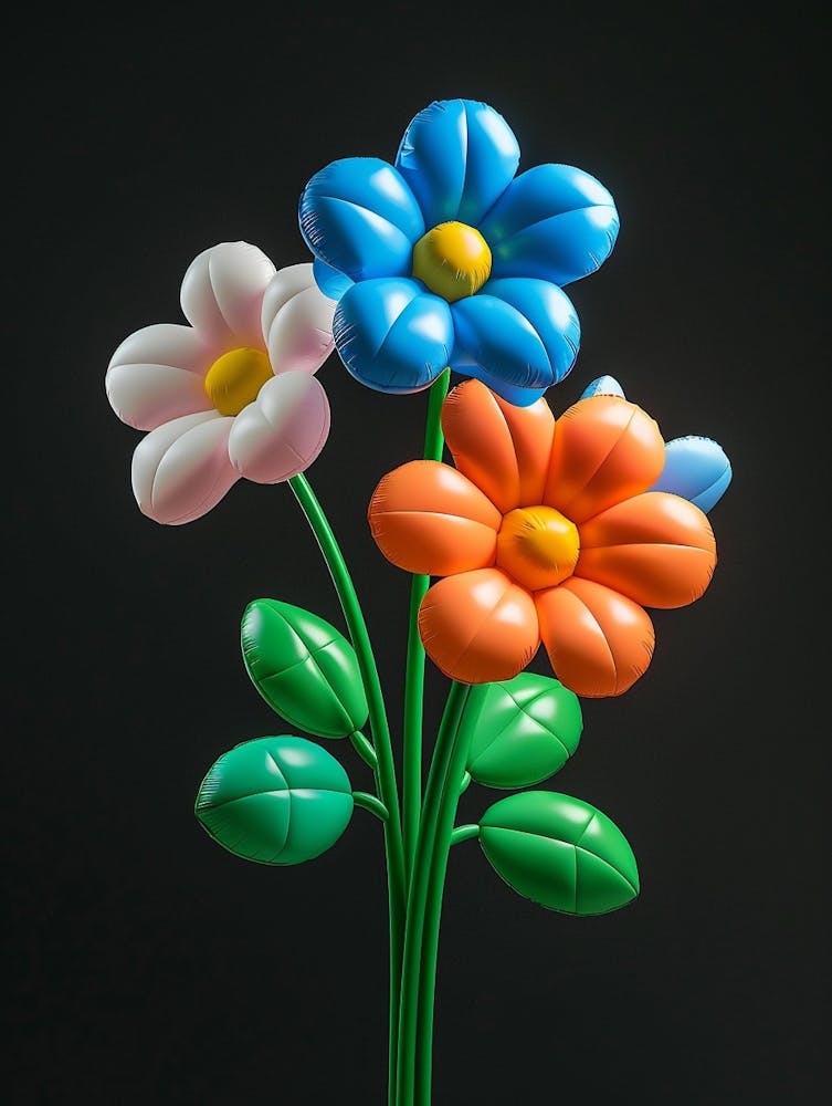 Bright Inflatable Flowers Forget Me Not 1