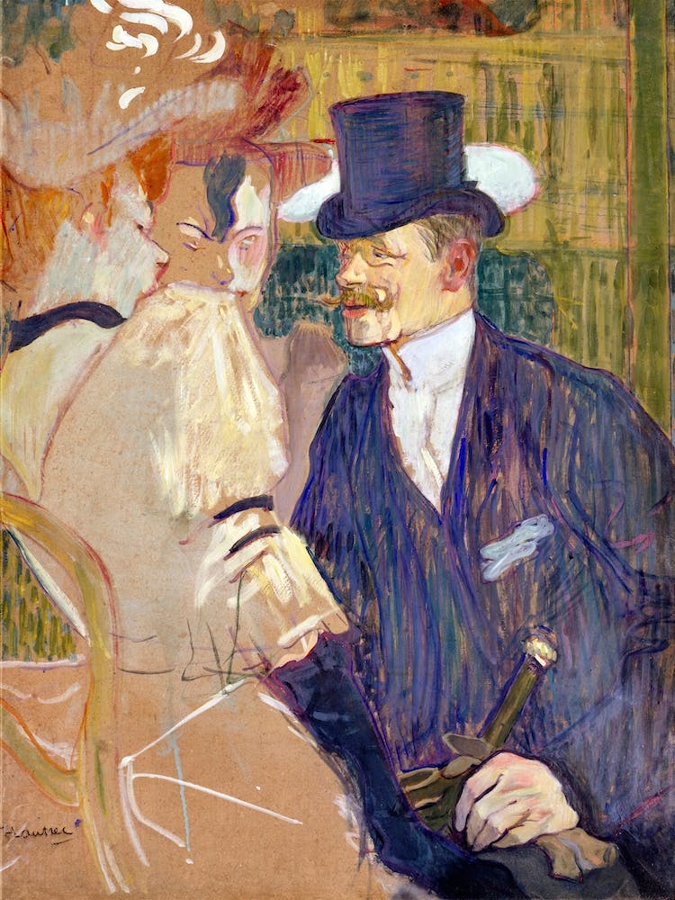 The Englishman (William Tom Warrener, (1861–1934), Henri de Toulouse-Lautrec