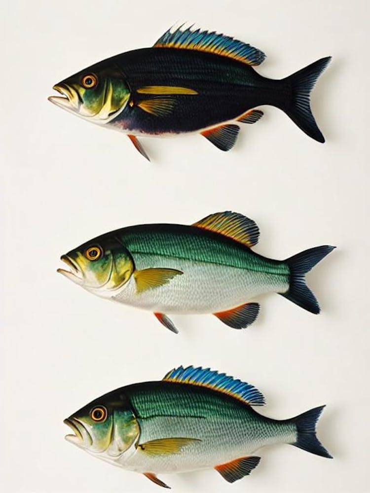 Sea Bream Vintage Poster