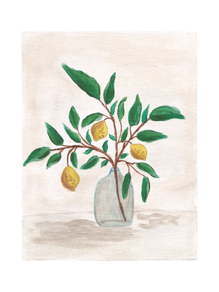 Lemons In A Vase