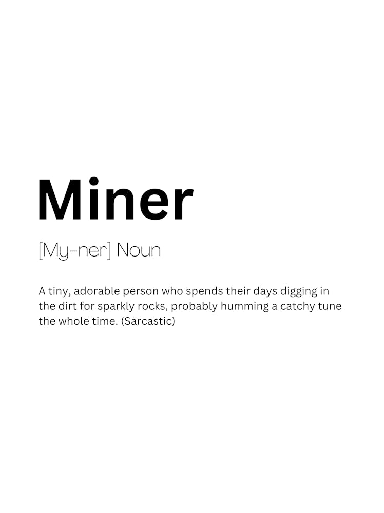Miner Definition Meaning