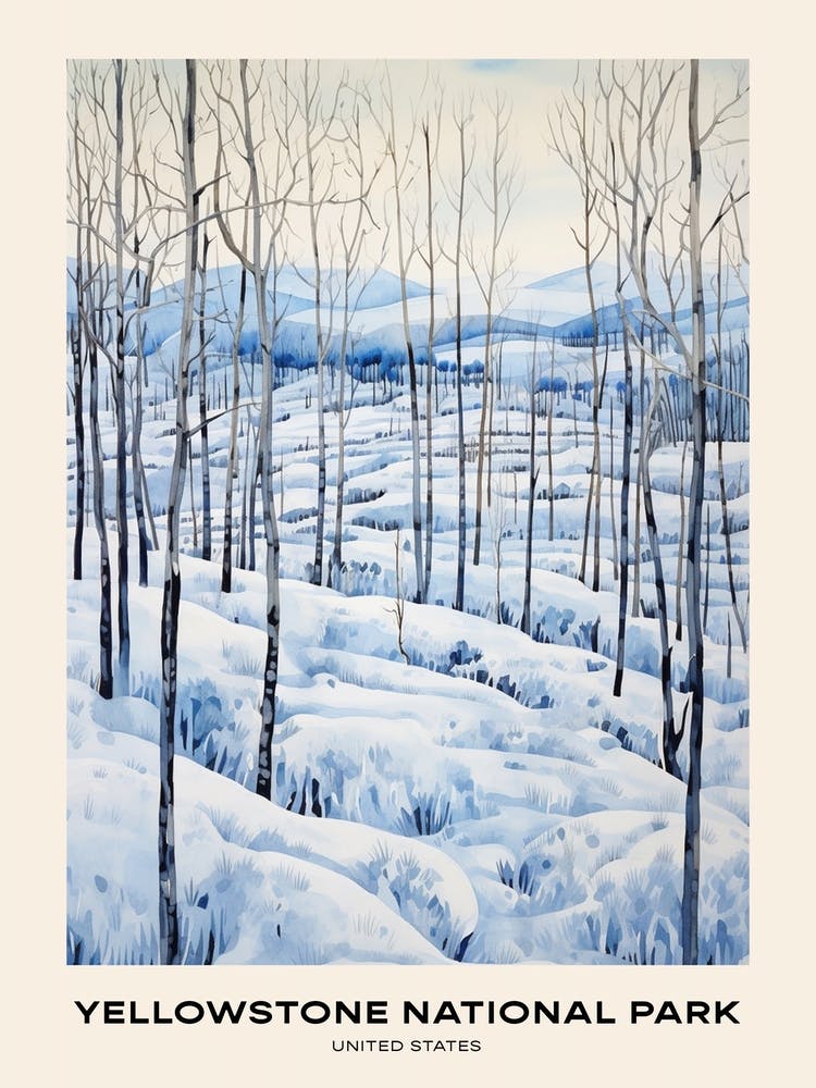 Yellowstone National Park United States 1 Poster