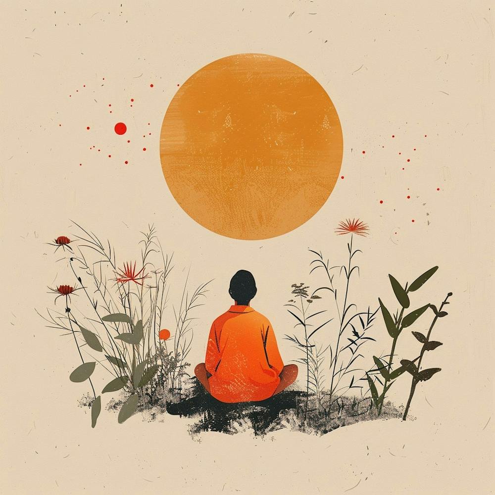 Meditierender Mann - Buddha