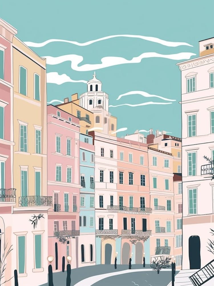 Trieste, Italy Illustration