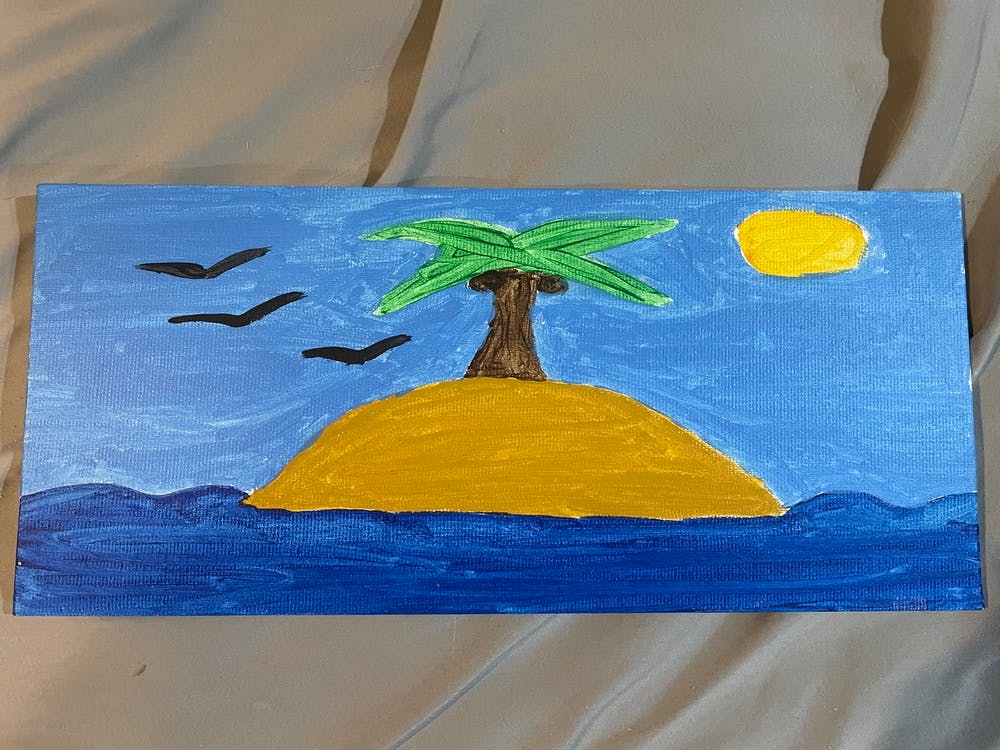 Tropical Island Painting