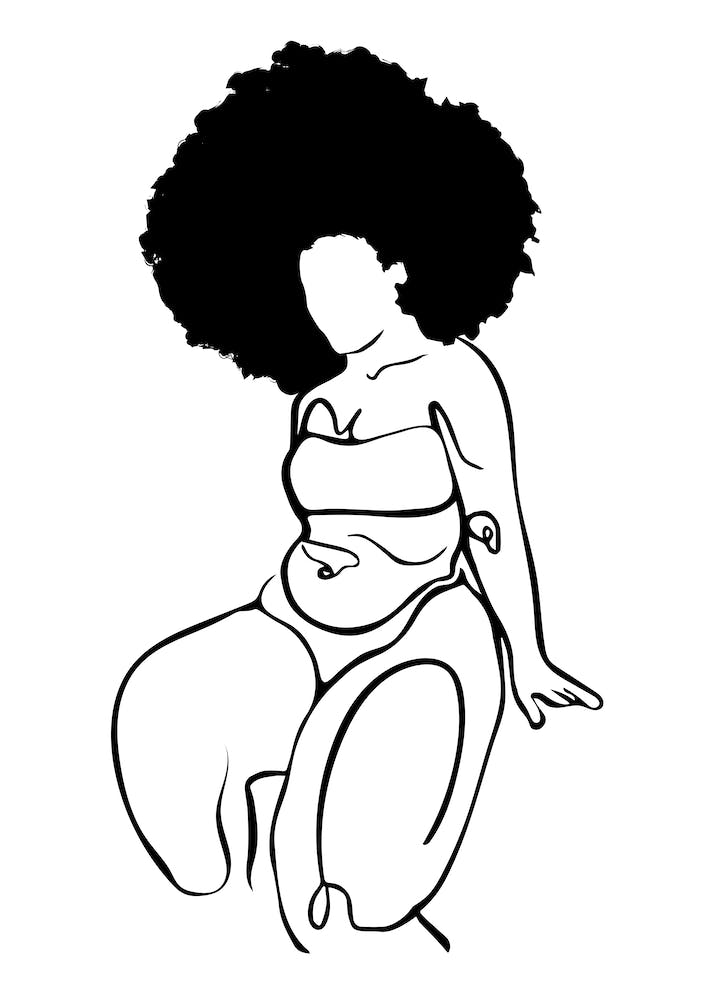 Nude And Curvy Line