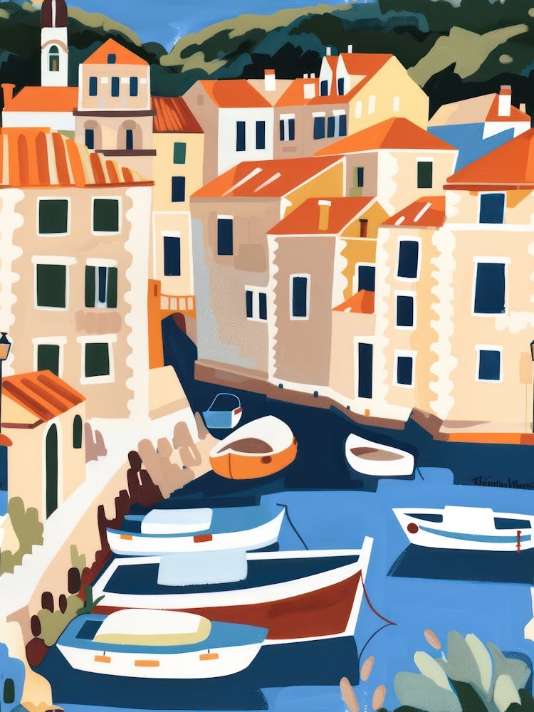 Travel Poster Happy Places Dubrovnik 7