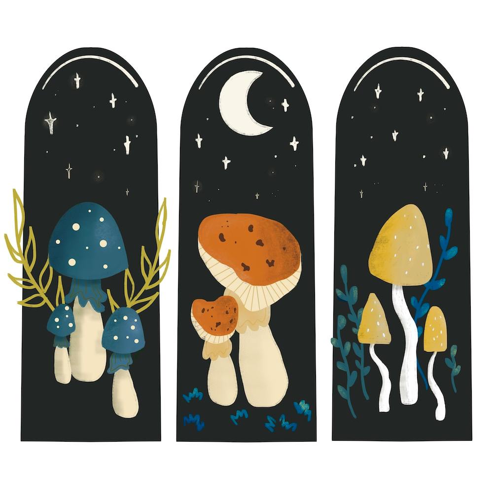 Champignons Dans la Nuit