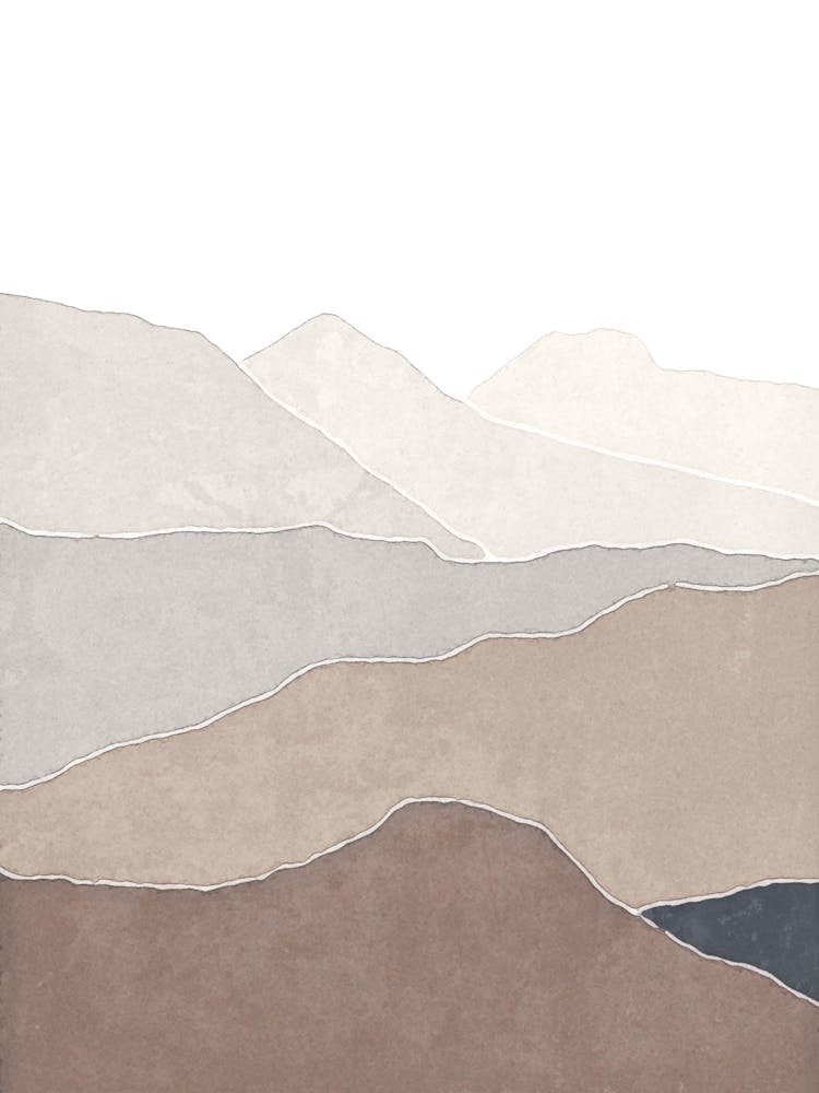 Abstract Mountain Landscape