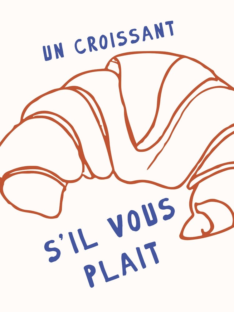 Un Croissant Print