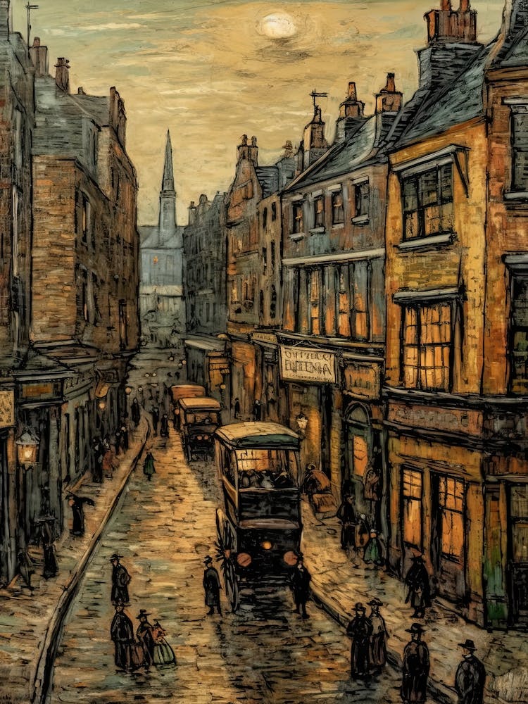 London England Van Gogh Style 3