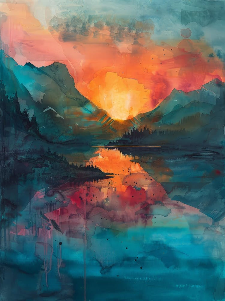 Sunset In The Mountains 51